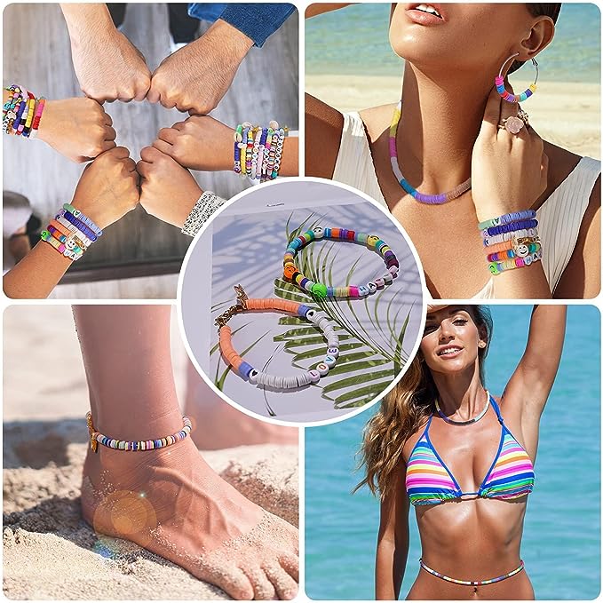 Clay Bead Anklets: Casual and Boho插图