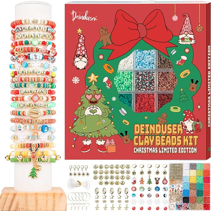 Christmas Spirit in Every Bead: Create Your Own Bracelets with a DIY Kit插图