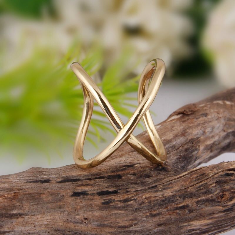 Gold Cross Ring