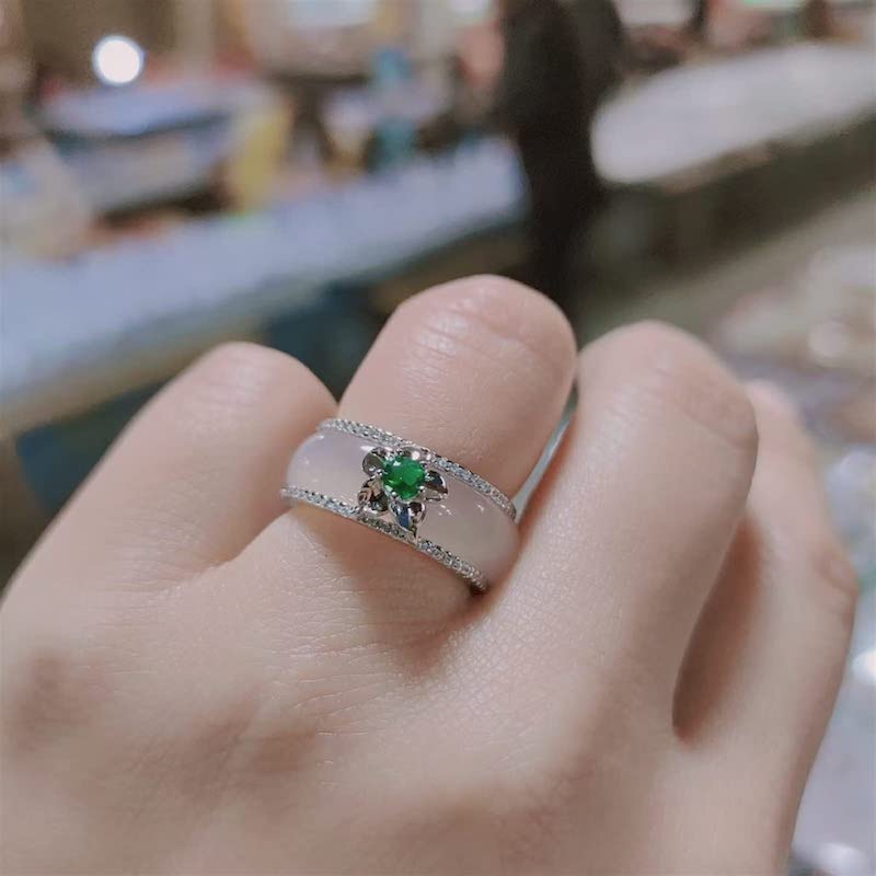 Jade Engagement Ring