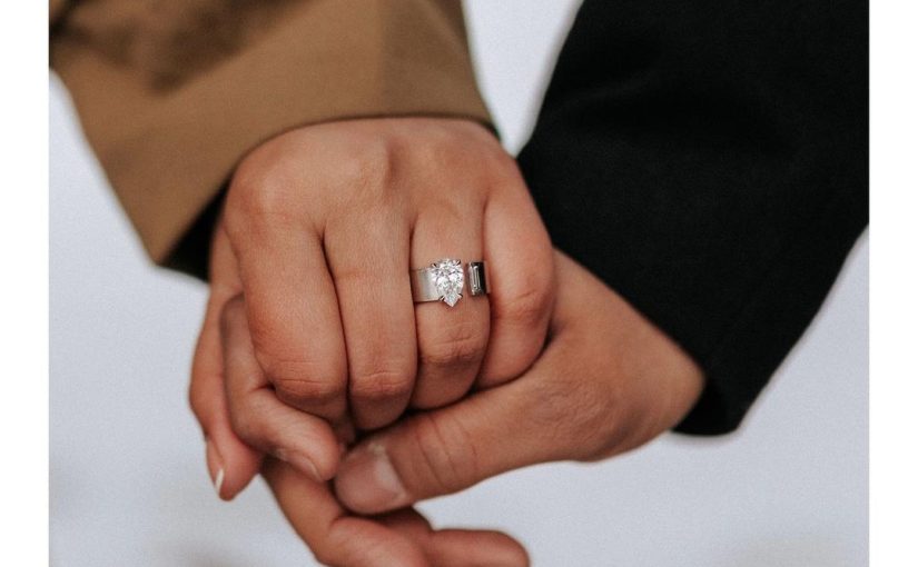 cigar band engagement ring