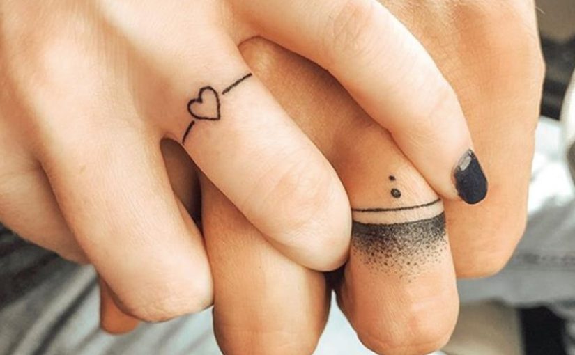 A Guide to Trendy Couple Wedding Ring Tattoo Ideas