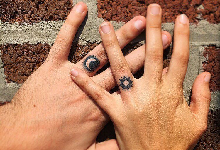 couple ring tattoo ideas