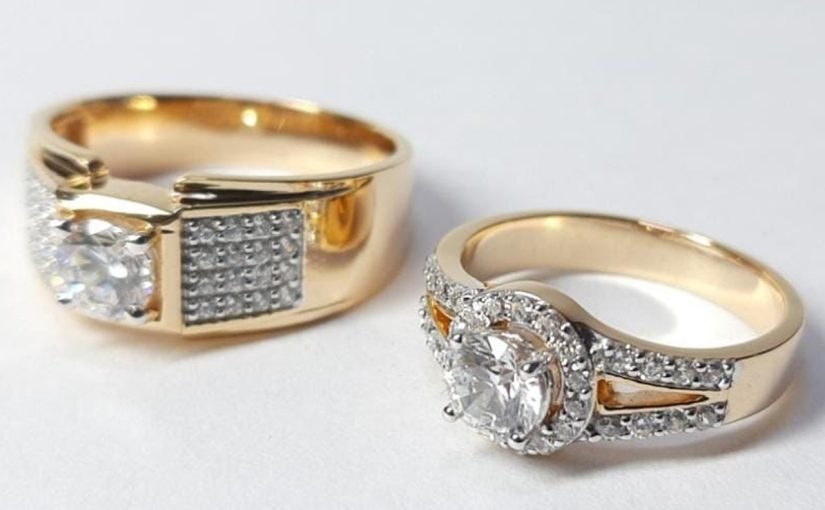 diamond couple rings