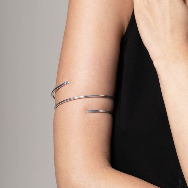 silver arm cuff