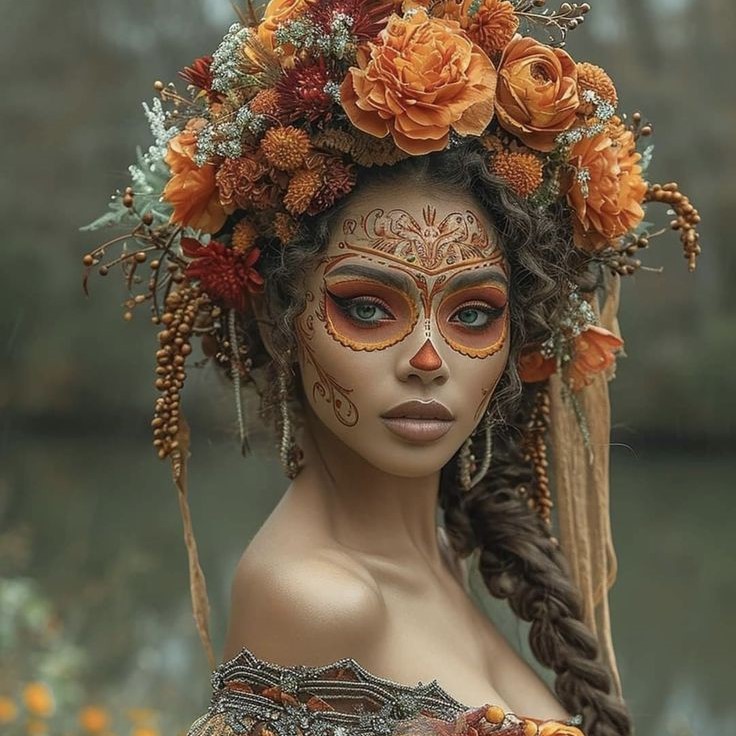 day of the dead headpiece