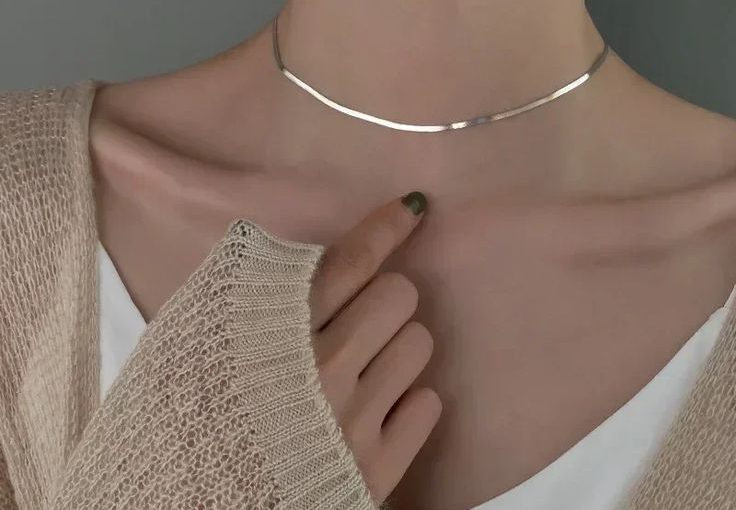 Silver Choker Necklace with Dainty Charms: This Season’s Hit