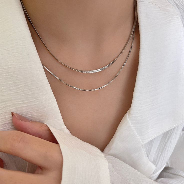 silver choker necklace